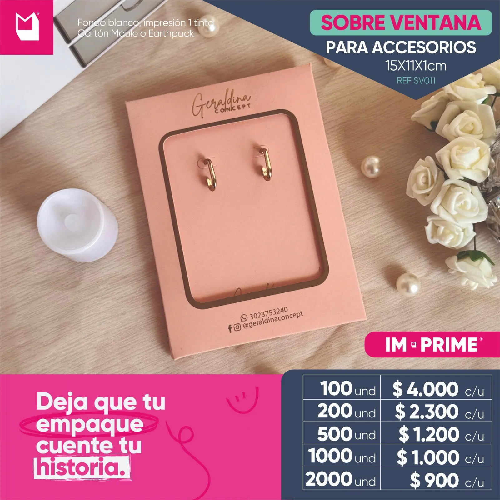 Sobre Ventana Para Accesorios 15x11x1 cm